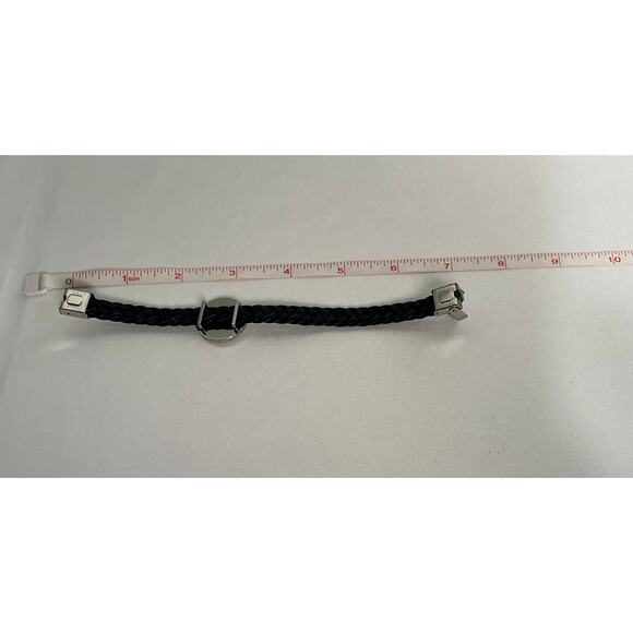 Louis Vuitton Monogram Canvas Adjustable Black Leather Bracelet - Picture 6 of 6